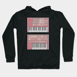 Red Classic Synthesizer Hoodie